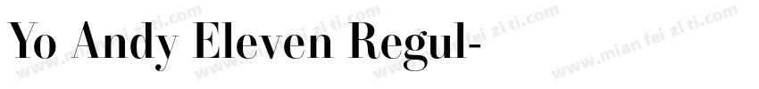 Yo Andy Eleven Regul字体转换